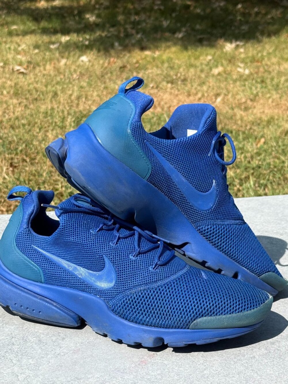 Nike Presto Fly Mens 13 Game Royal Blue Mesh Sneakers Y2K Gorpcore Athletic 4217